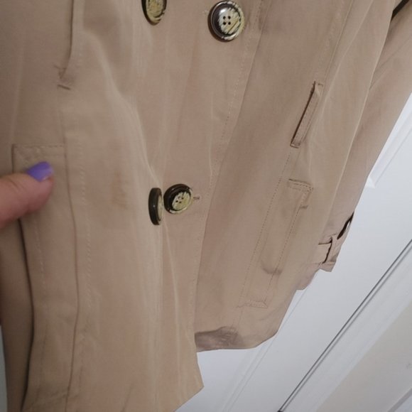 Ashley Stewart size 26 beige trench coat - Picture 3 of 5